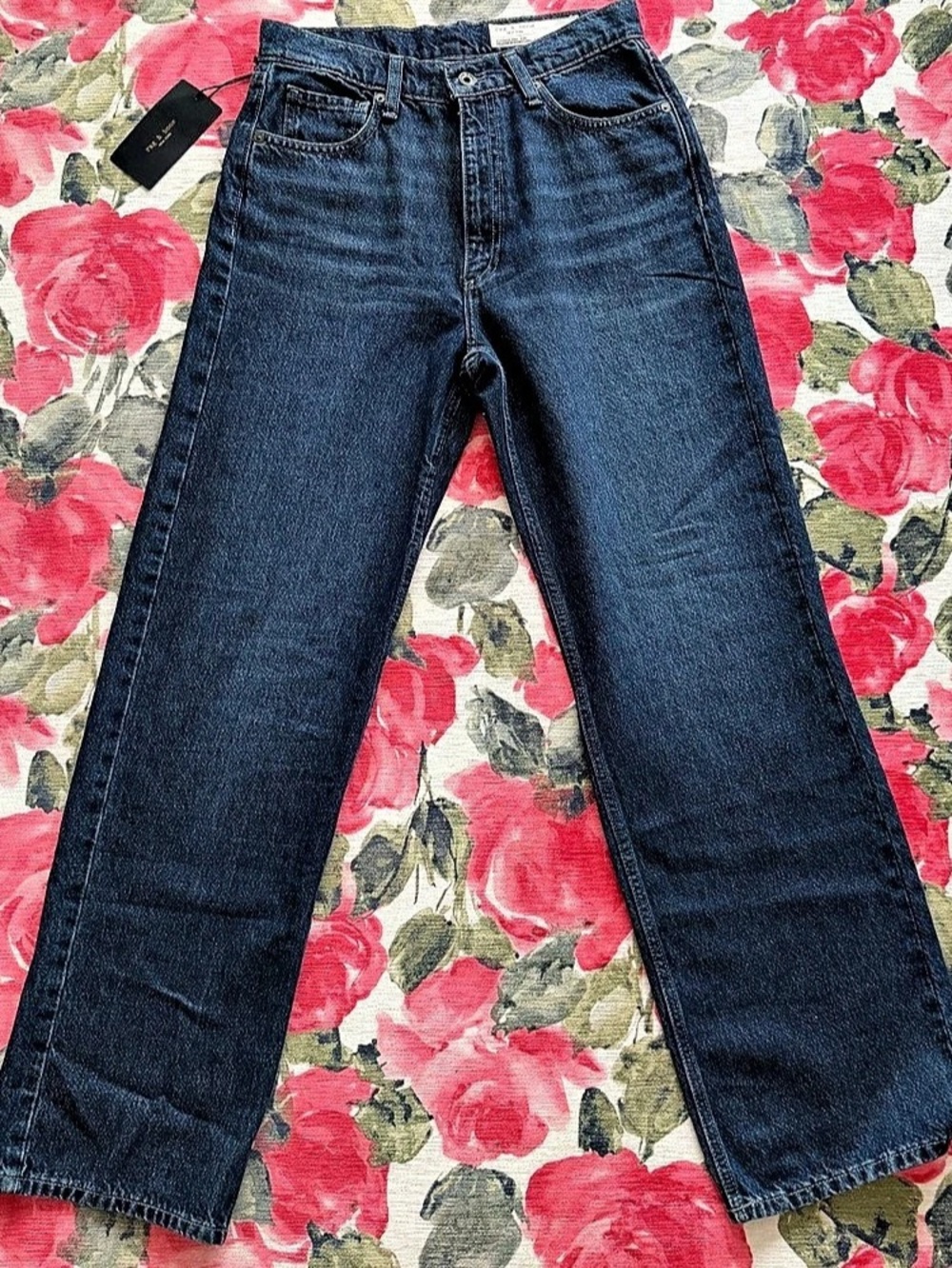 rag & bone The Shannon High-Rise Relaxed Straight High-Rise Straight Jeans in
